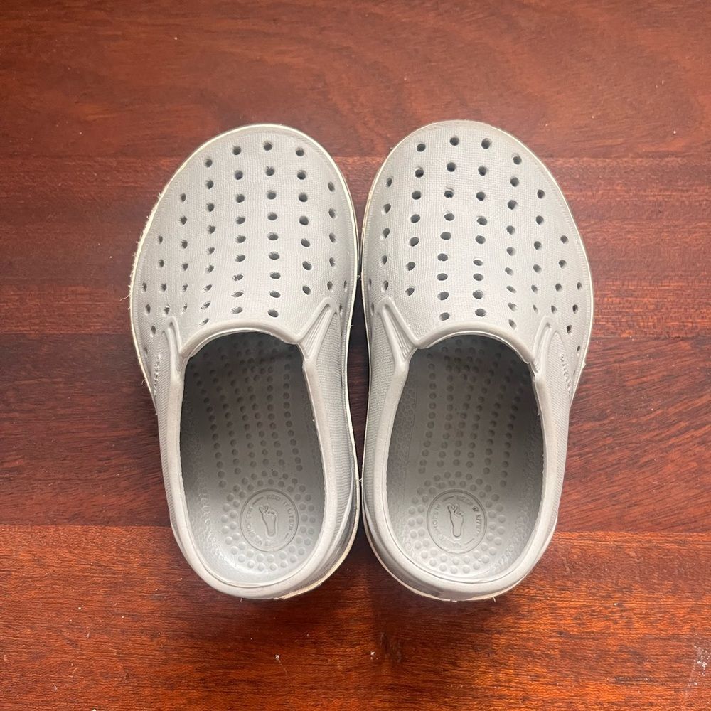 Native Kids Gray Slip-On Shoes